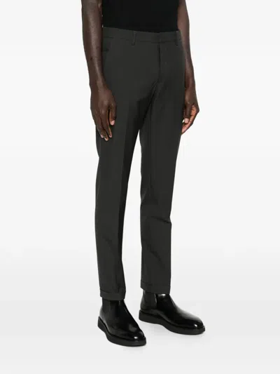 Prada Button-fastening Trousers In Black