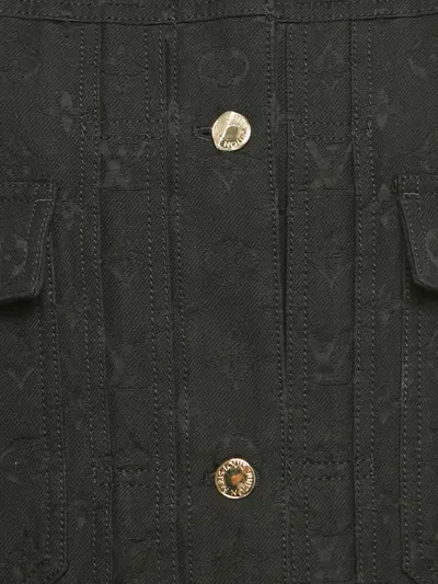 Pre-owned Louis Vuitton Monogram-jacquard Jacket In Black