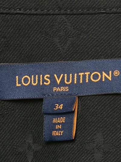 Pre-owned Louis Vuitton Monogram-jacquard Jacket In Black