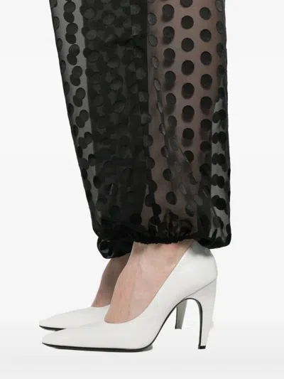 The Frankie Shop Orissa Sheer-finish Baloon Trousers In Black