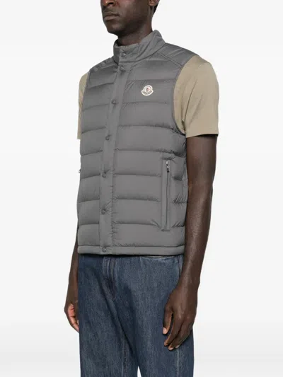 Moncler Zip Quilted Gilet In Multi