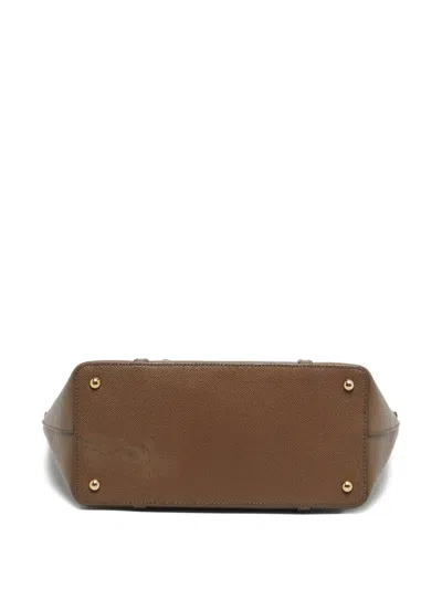 Pre-owned Dolce & Gabbana Miss Escape Leather Tote Bag In Brown