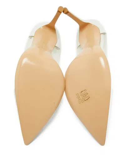 Pre-owned Gianvito Rossi Plexi Leather Pumps In White