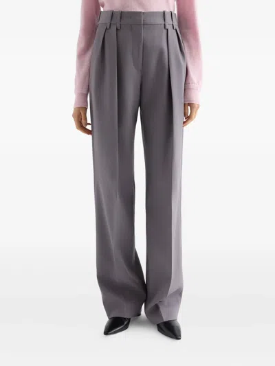 Jil Sander Pleated Belt-loops Trousers In Multi