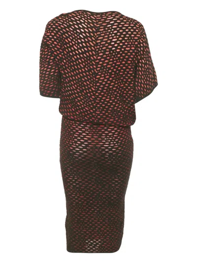 Pre-owned Missoni Knitted Flared Mini Dress In Black