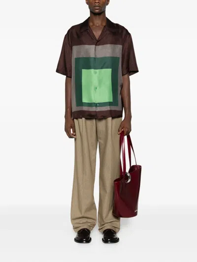 Loewe Albers Bowling Shirt Shirts Multicolor In Animal Print