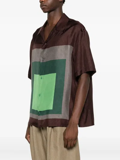 Loewe Albers Bowling Shirt Shirts Multicolor In Animal Print