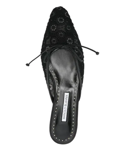 Manolo Blahnik Ballerimu Mules In Animal Print