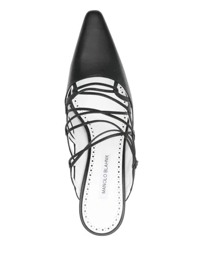 Manolo Blahnik Netas Mules In Multi