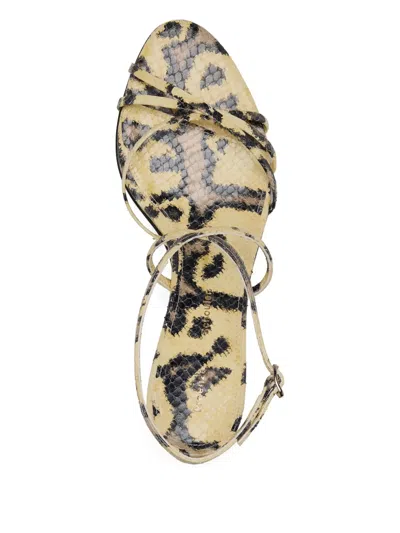Proenza Schouler Uma Embossed-python Sandals In Multi