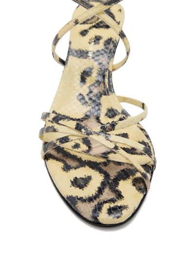 Proenza Schouler Uma Embossed-python Sandals In Multi
