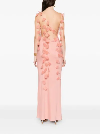 Cult Gaia Embellished Maxi Gown In Animal Print