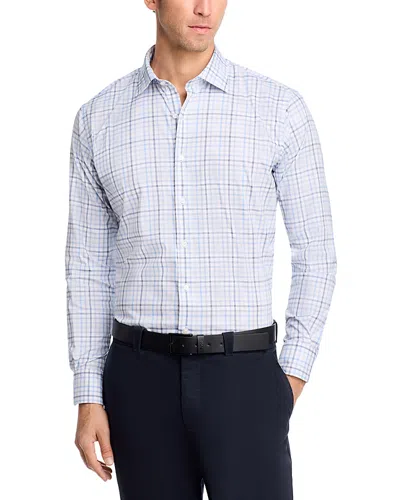 Peter Millar Simon Crown Lite Cotton Stretch Sport Shirt In Blue