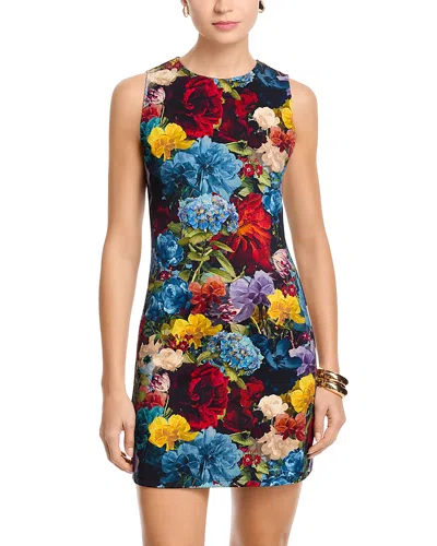 Alice And Olivia Wynell Mini Dress In Multi