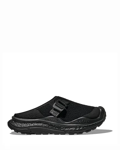 Hoka Ora Primo Ext Rubber-trimmed Suede Slip-on Sneakers In Black