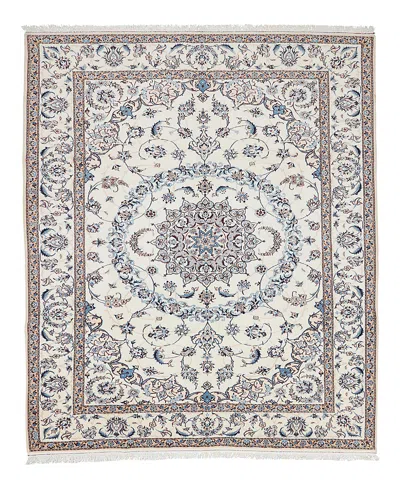 Bloomingdale's Persian Nain Area Rug 7' 0 X 10' 0 In White