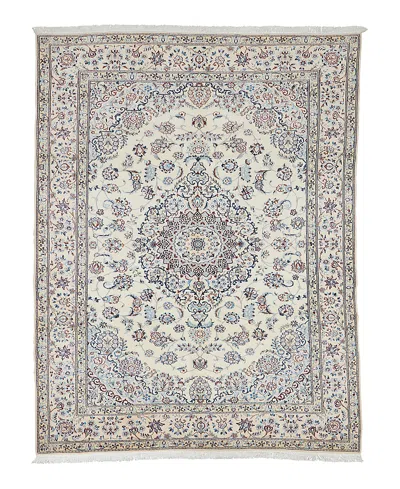 Bloomingdale's Persian Nain Area Rug 6' 7 X 10' 6 In White