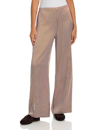 Frame The Ritz Striped Pajama Pants In Brown