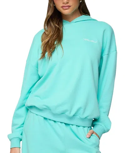 Edikted Oversized Hoodie In Blue