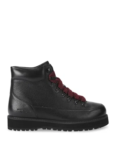 Kurt Geiger Leather Chiltern Hiker Boots In Black