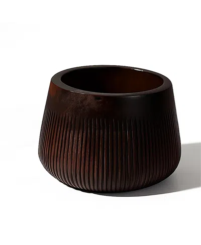 The Collective Home Chiseled Leila Bowl In Brown