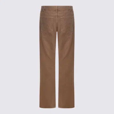 The Row Light Pebble Cotton Carlyl Jeans In Brown