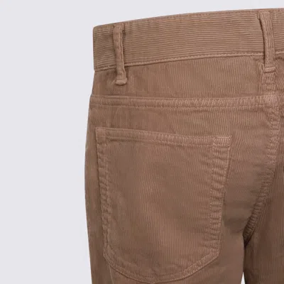 The Row Light Pebble Cotton Carlyl Jeans In Brown