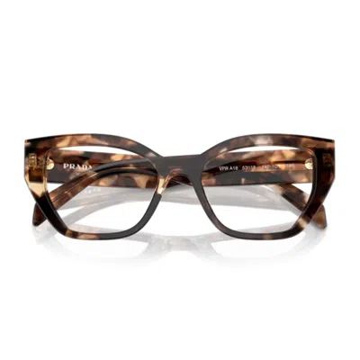 Prada Pr A16v 14p1o1 Caramello Tartarugato Glasses In Brown