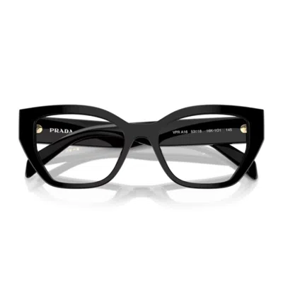 Prada Pr A16v 16k1o1 Nero Glasses In Black