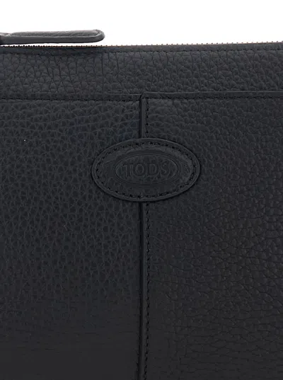 Tod's Dbs Pouch Tracolla Mini In Black