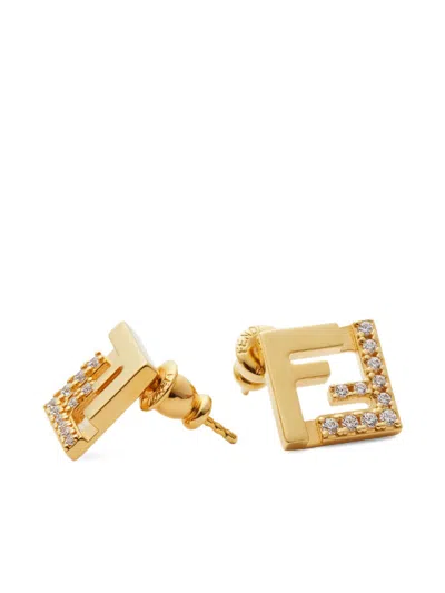 Fendi Forever  Earrings In Gold