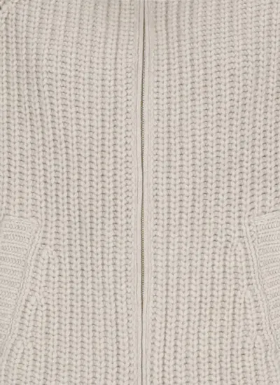 Herno High Neck Wool Knitted Quilted Jacket In Red