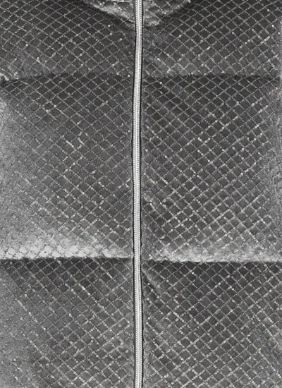 Herno Down Jacket With Sequins In Gray