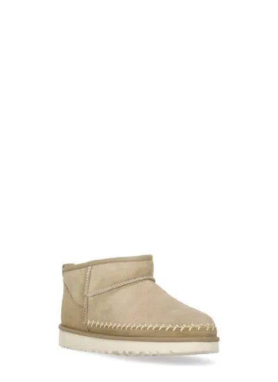 Ugg W Classic Ultra Mini Biarritz Suede Ankle Boots In Multi