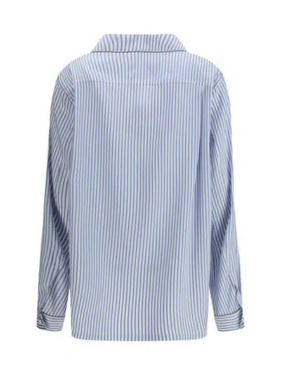 Tom Ford Multicolor Silk Polo Shirt In Blue