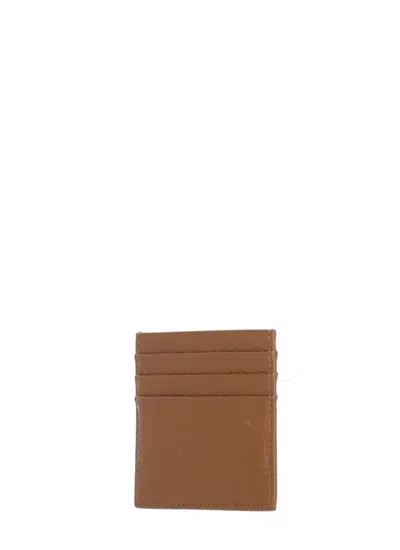 Coccinelle Metallic Soft Cards Holder In Brown