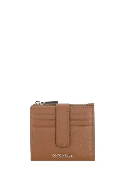 Coccinelle Leather Zip-fastening Wallet In Brown