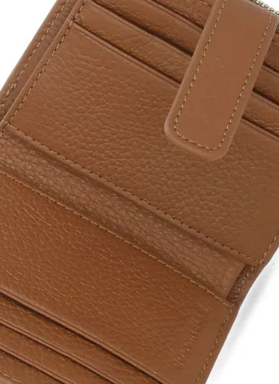 Coccinelle Leather Zip-fastening Wallet In Brown