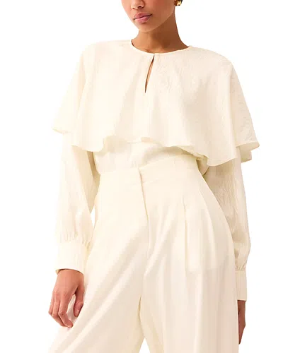 Marie Oliver Jayne Silk Blouse In Neutral