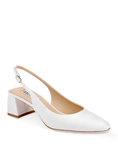 Badgley Mischka Women's Oaklee Slingback Pumps In White
