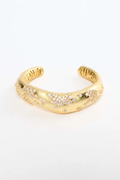 Acler Rilbo Sparkle Cuff In Gold