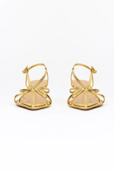 Acler Rubert Heel In Gold