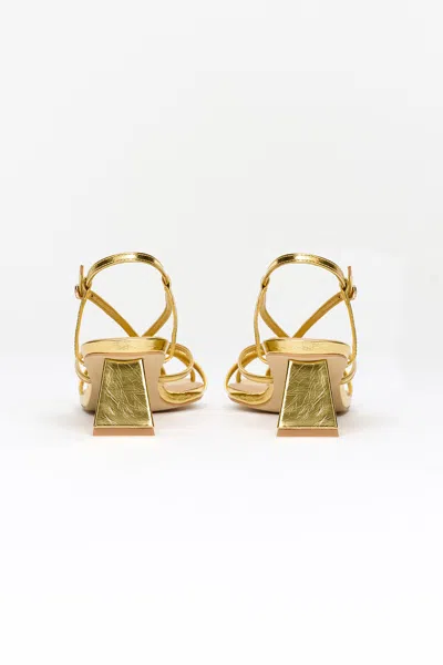 Acler Rubert Heel In Gold