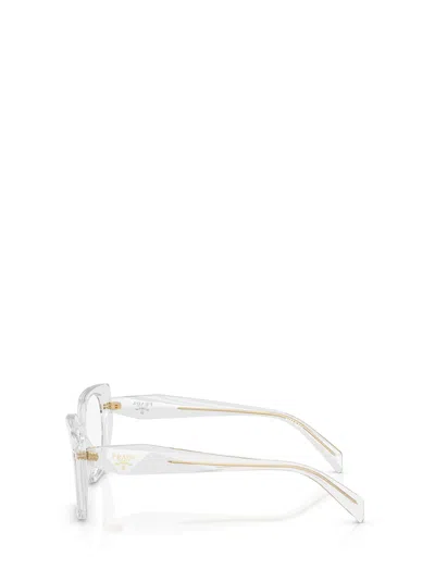 Prada Eyewear Cat-eye Frame Glasses In Gray