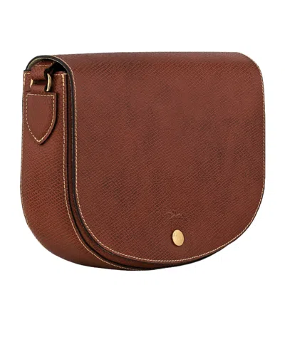 Longchamp Flap Crossbody Bag In Brown