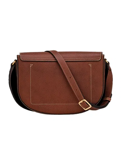 Longchamp Flap Crossbody Bag In Brown