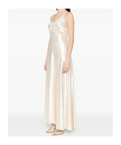 Alberta Ferretti Neutrals Dresses Women In White