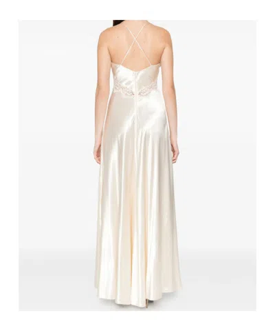 Alberta Ferretti Neutrals Dresses Women In White