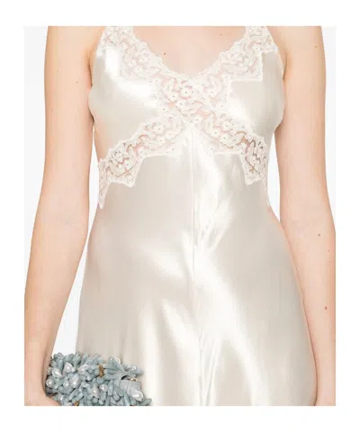 Alberta Ferretti Neutrals Dresses Women In White