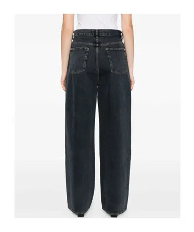 7 For All Mankind Belt Loop Jeans In Black